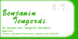 benjamin tengerdi business card